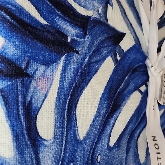 Coastal Collection Throw Blanket Made in India 100%  Cotton Lg Tassels - Picture 6 of 8